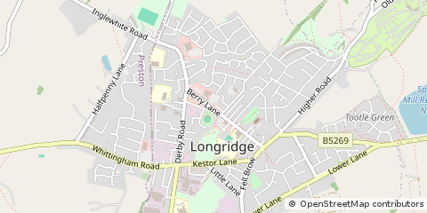 Map of Preston, Lancashire