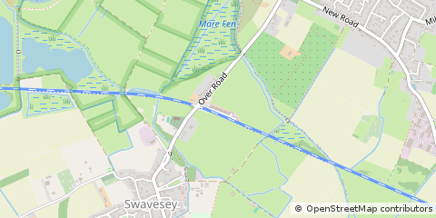 Map of Cambridgeshire, Cambs
