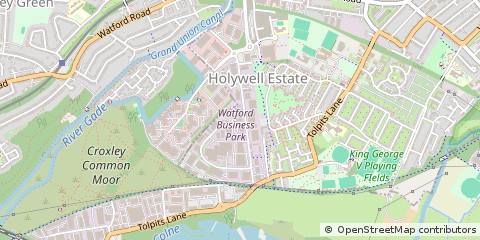 Map of Watford, Hertfordshire