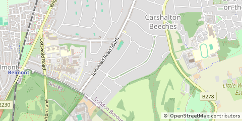 Map of Surrey