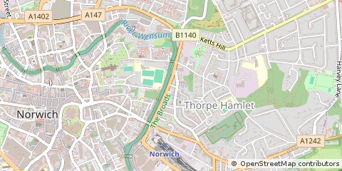 Map of Norwich, Norfolk