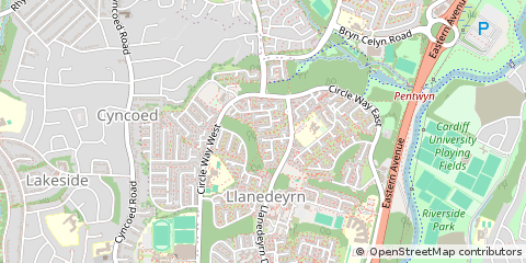 Map of Cardiff