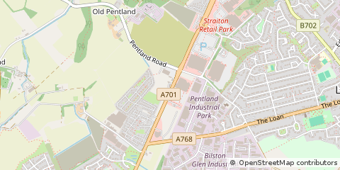 Map of Loanhead, Midlothian