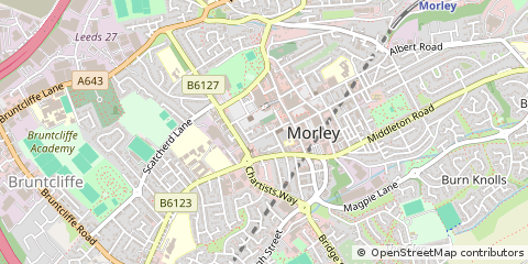 Map of West Yorkshire