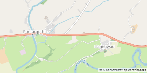 Map of Dyfed