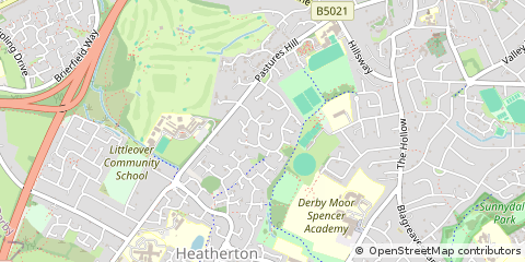 Map of Derby, Derbyshire