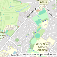 Map of Derby, Derbyshire