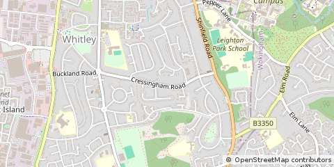 Map of Reading, Berkshire