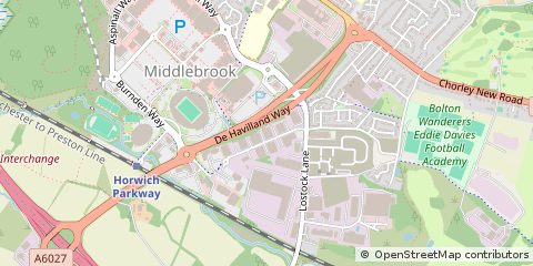 Map of Bolton, Lancashire
