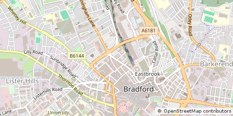 Map of Bradford