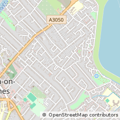 Map of Walton-on-Thames, Surrey