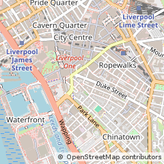 Map of Liverpool, Merseyside