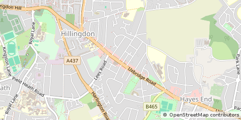 Map of Uxbridge