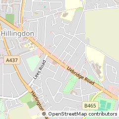 Map of Uxbridge