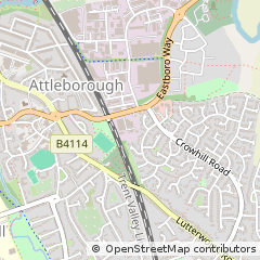 Map of Nuneaton, Warwickshire