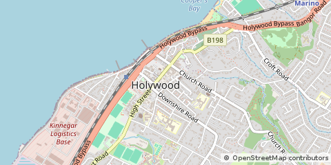 Map of Holywood, County Down