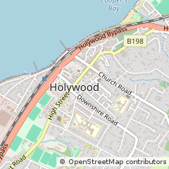 Map of Holywood, County Down