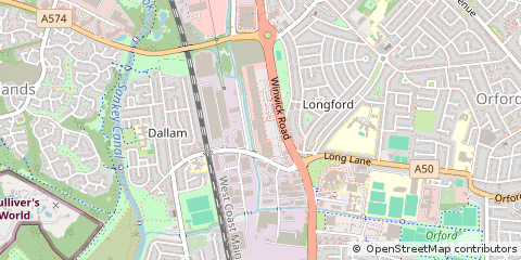 Map of Warrington