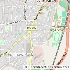 Map of Wilmslow, Cheshire