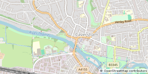 Map of Reading, Berkshire