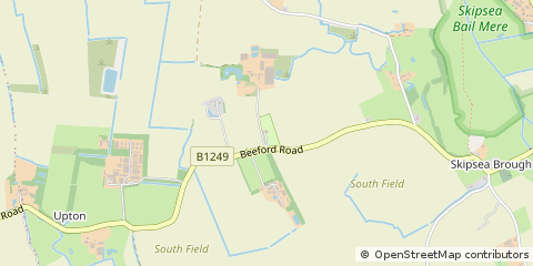 Map of East Yorkshire