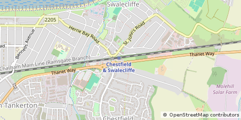 Map of Whitstable, Kent