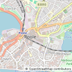Map of Poole, Dorset