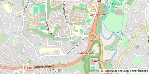 Map of Cardiff