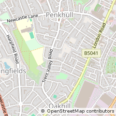 Map of Stoke-on-Trent, Staffordshire