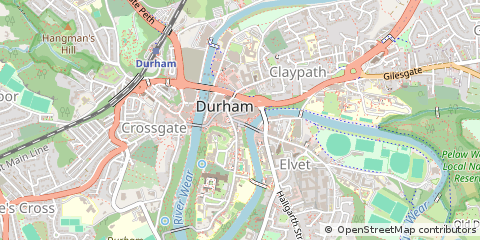 Map of Durham, Tyne and Wear
