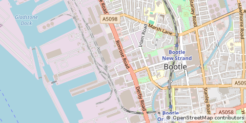 Map of Liverpool, Merseyside
