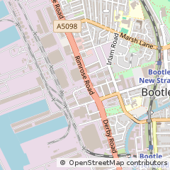 Map of Liverpool, Merseyside