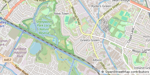 Map of West Bromwich