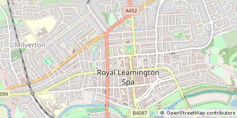 Map of Leamington SPA, Warwickshire
