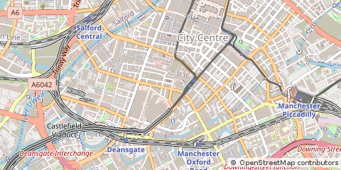 Map of Manchester