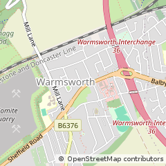 Map of South Yorkshire