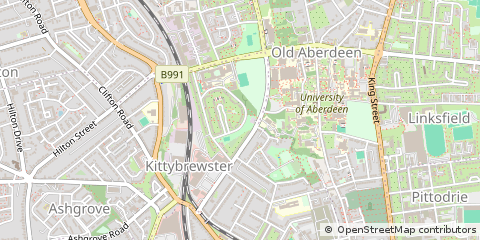 Map of Aberdeen, Aberdeenshire