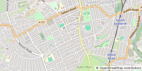 Map of Newcastle Upon Tyne