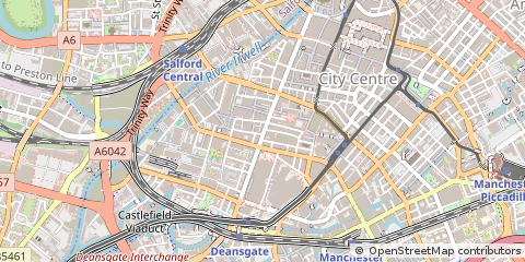 Map of Manchester