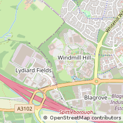 Map of Swindon, Wiltshire