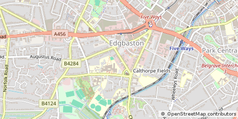 Map of Birmingham, West Midlands