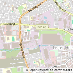 Map of Bradford, West Yorkshire