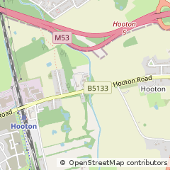 Map of Hooton, Cheshire