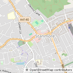 Map of Stanmore, Middlesex