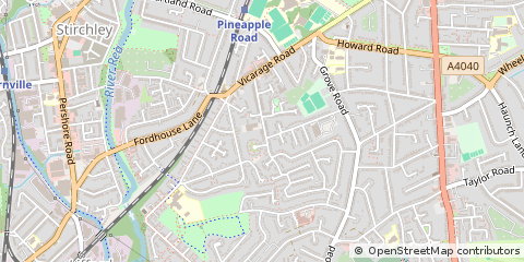 Map of Birmingham,, West Midlands