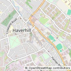 Map of Haverhill, Suffolk