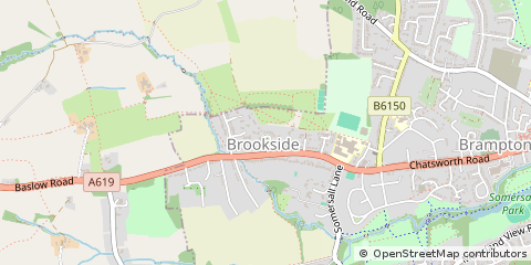 Map of Chesterfield, Derbyshire