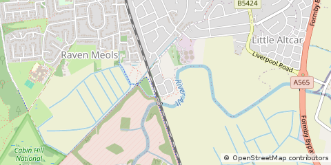 Map of Liverpool, Merseyside