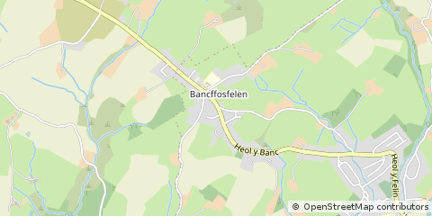 Map of Llanelli, Carmarthenshire
