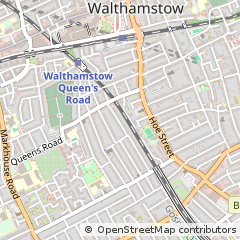Map of Walthamstow